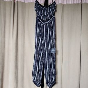 Black & White Patterned Jumpsuit